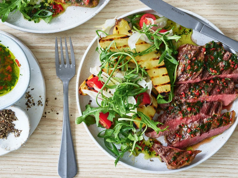 BBQ醬烤梅花牛排